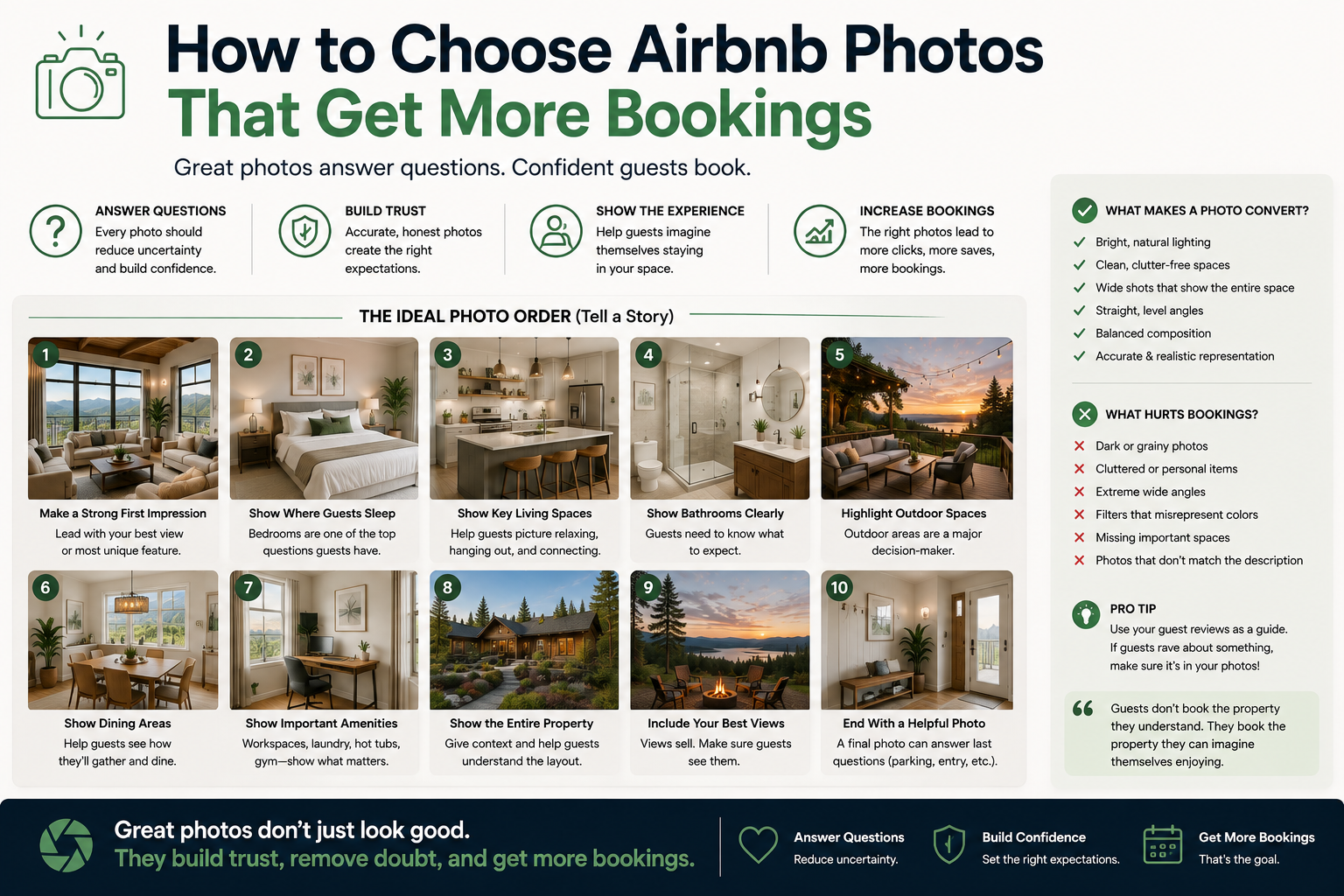 How to Choose Airbnb Photos That Get More Bookings