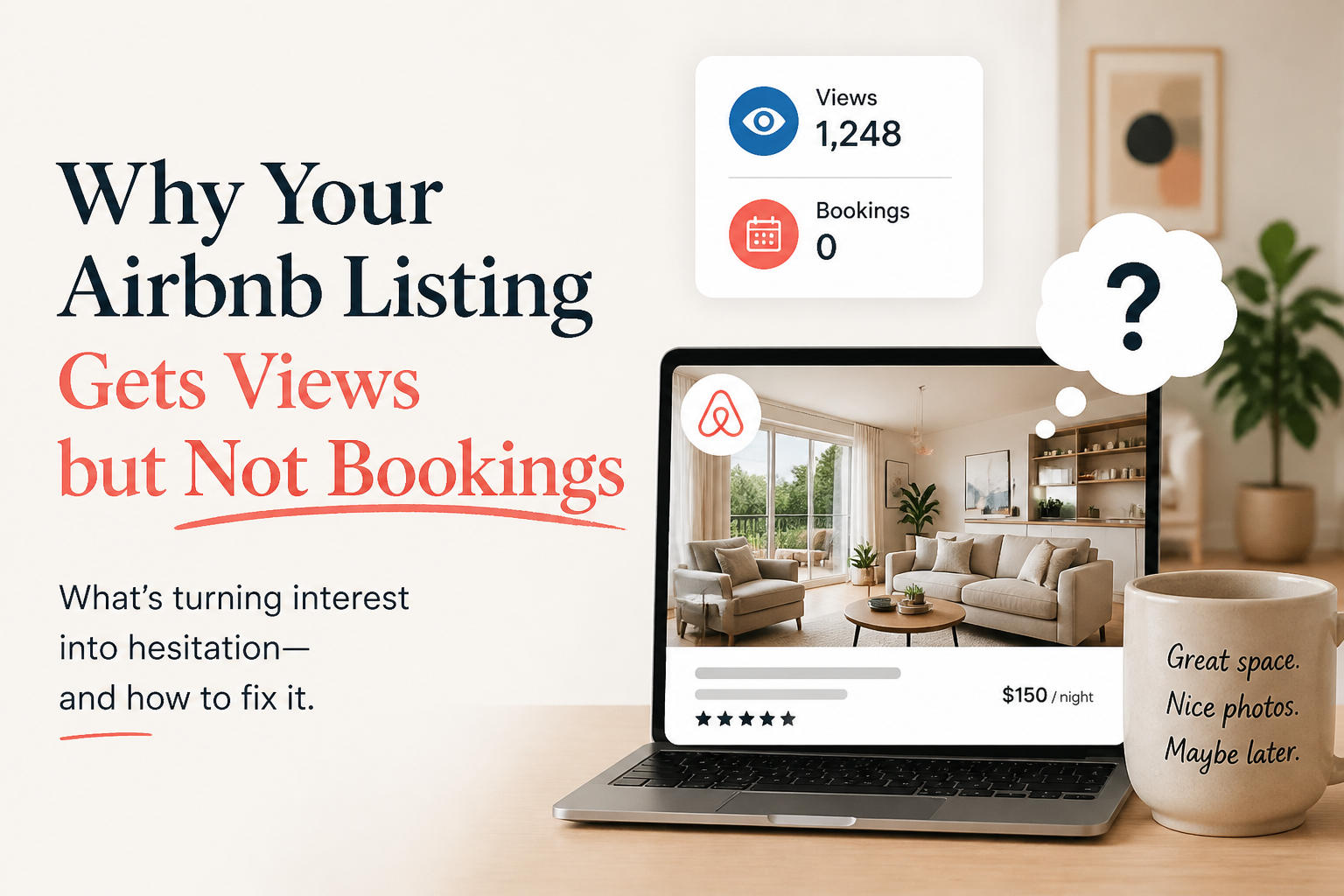 Why Your Airbnb Listing Gets Views but Not Bookings