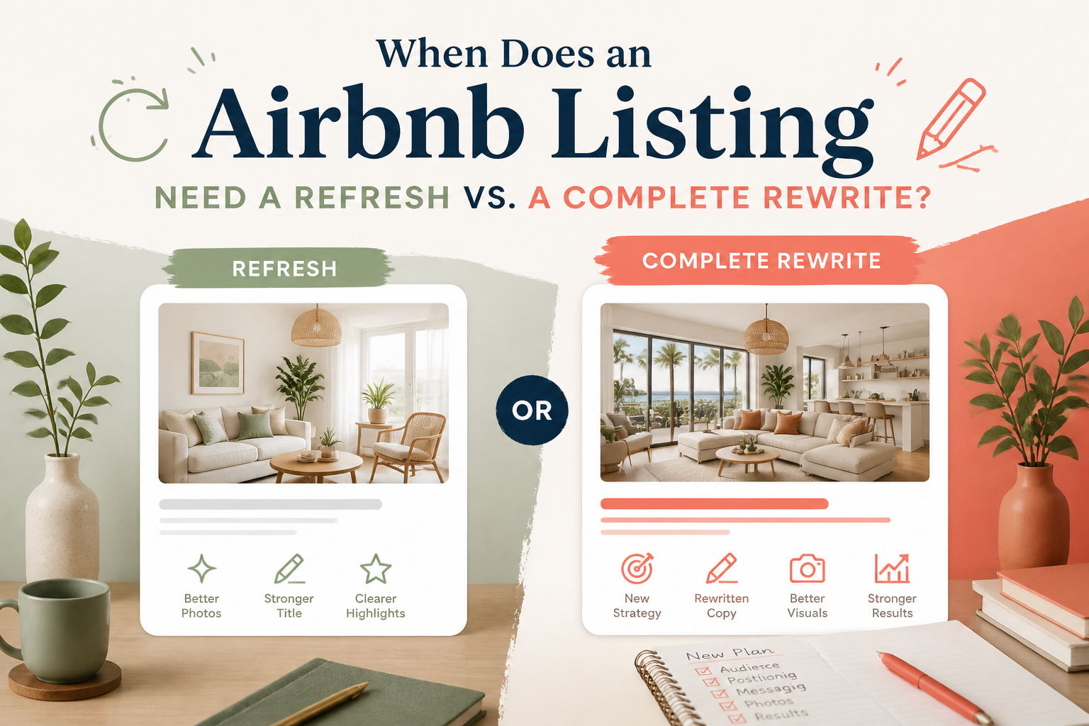 When Does an Airbnb Listing Need a Refresh vs. a Complete Rewrite?