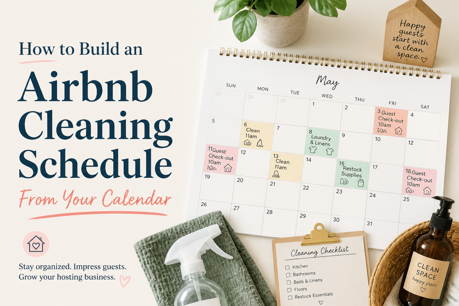 How to Build an Airbnb Cleaning Schedule From Your Calendar