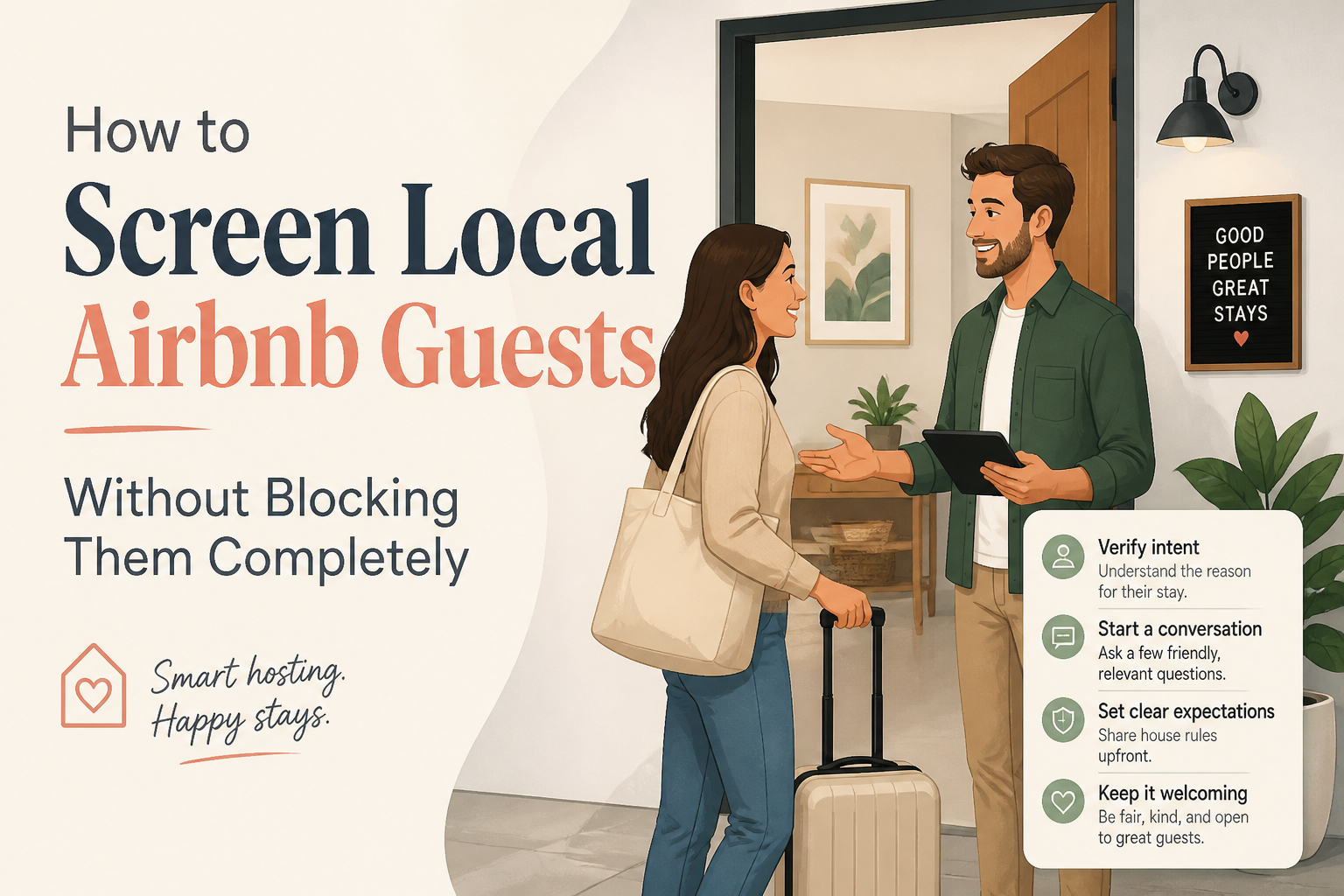 How to Screen Local Airbnb Guests Without Blocking Them Completely