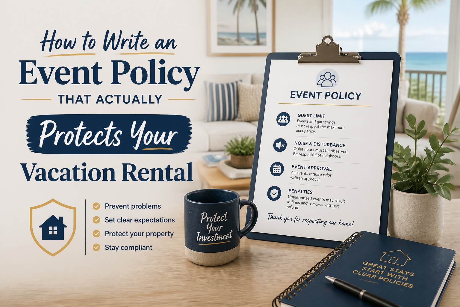 How to Write an Event Policy That Actually Protects Your Vacation Rental
