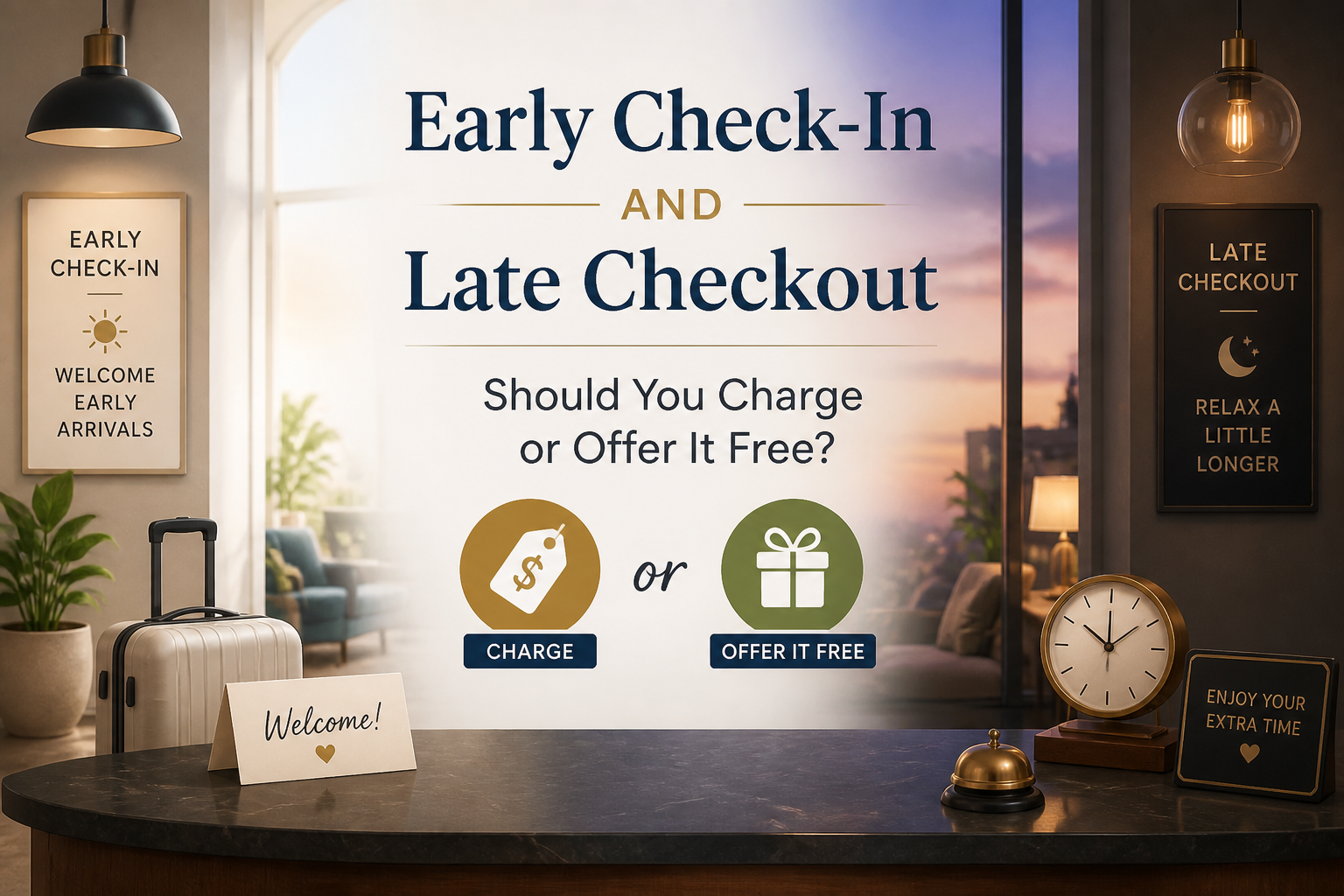 Early Check-In and Late Checkout: Should You Charge or Offer It Free?