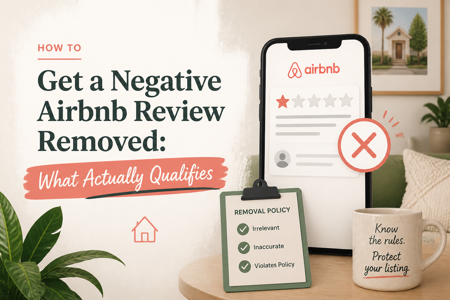 How to Get a Negative Airbnb Review Removed: What Actually Qualifies