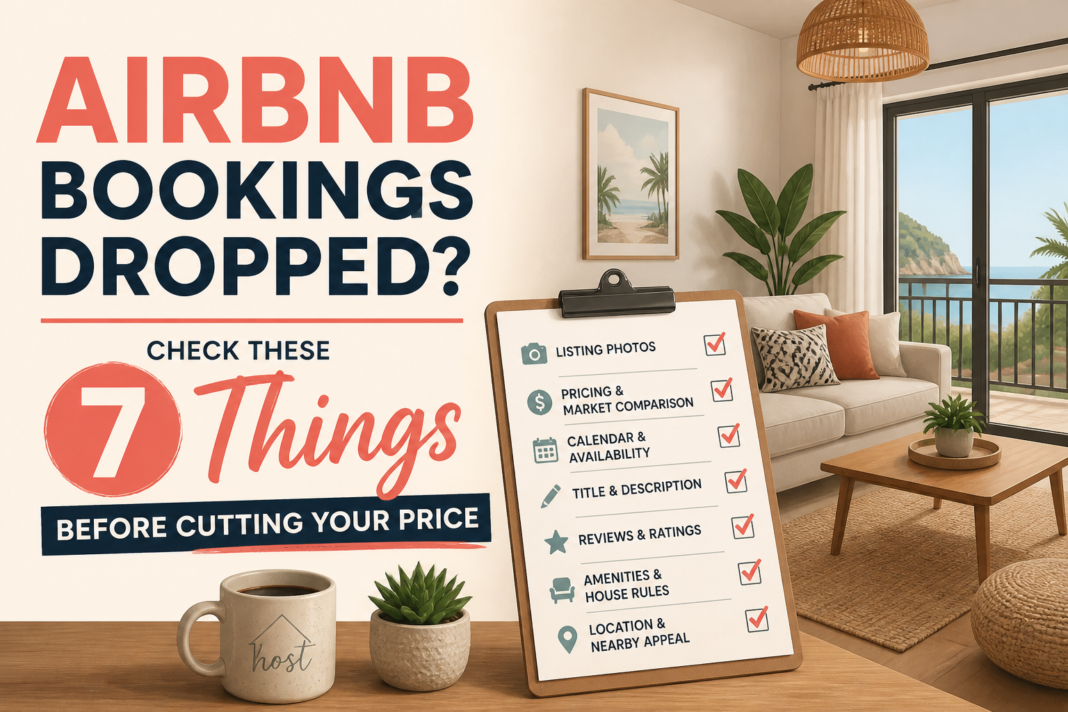 Airbnb Bookings Dropped? Check These 7 Things Before Cutting Your Price