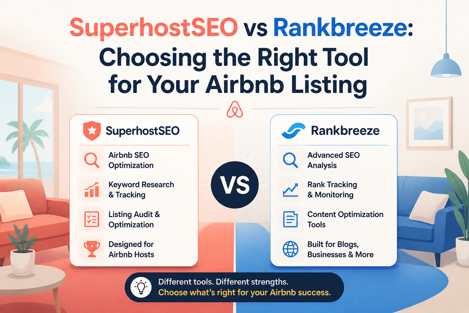 SuperhostSEO vs Rankbreeze: Choosing the Right Tool for Your Airbnb Listing