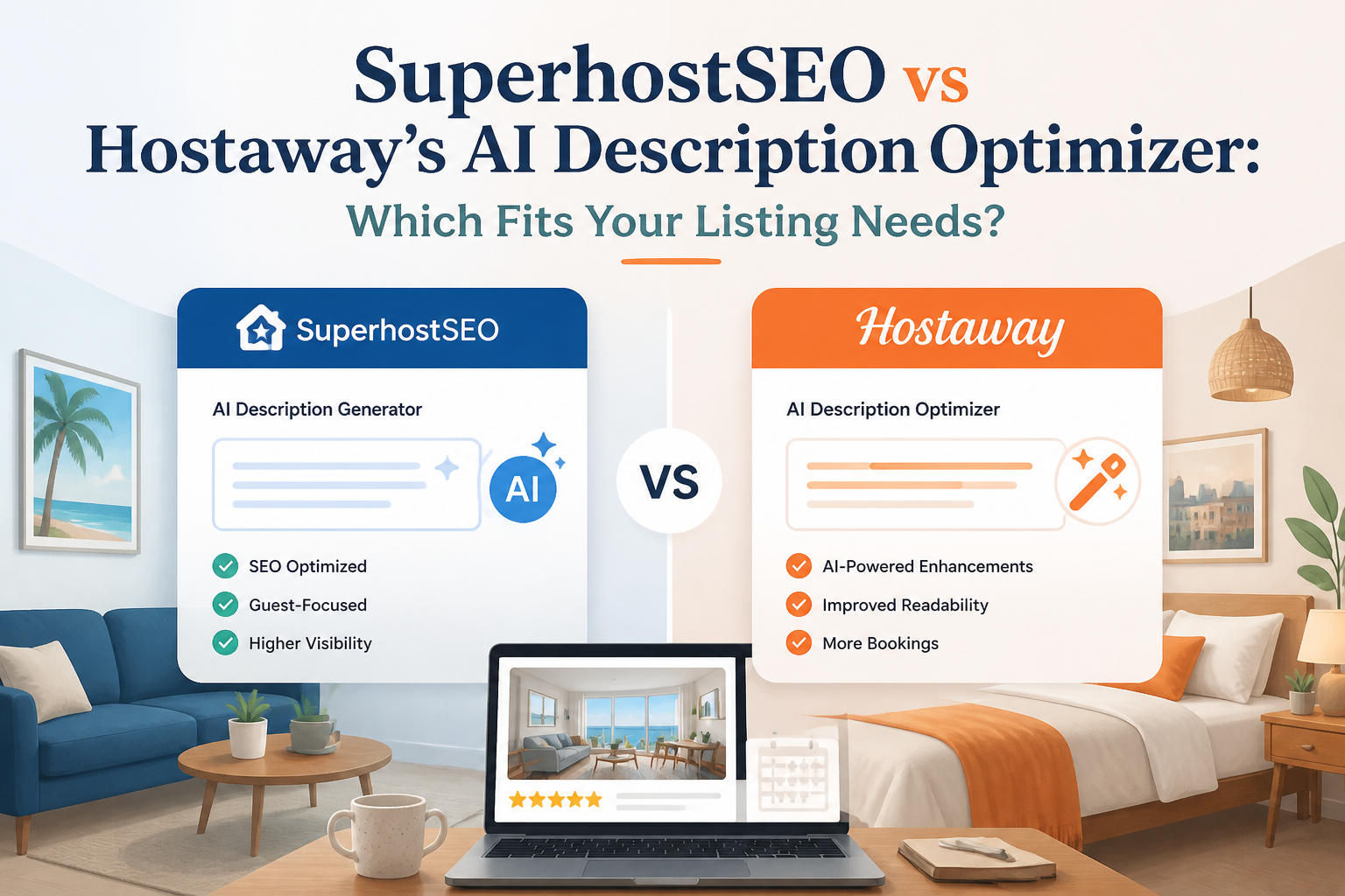 SuperhostSEO vs Hostaway’s AI Description Optimizer: Which Fits Your Listing Needs?