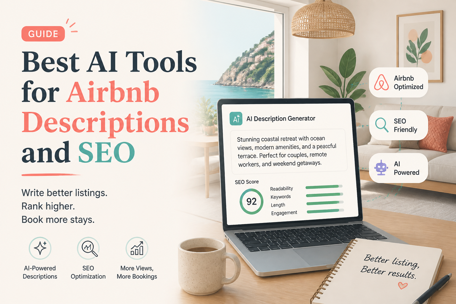 Best AI Tools for Airbnb Descriptions and SEO
