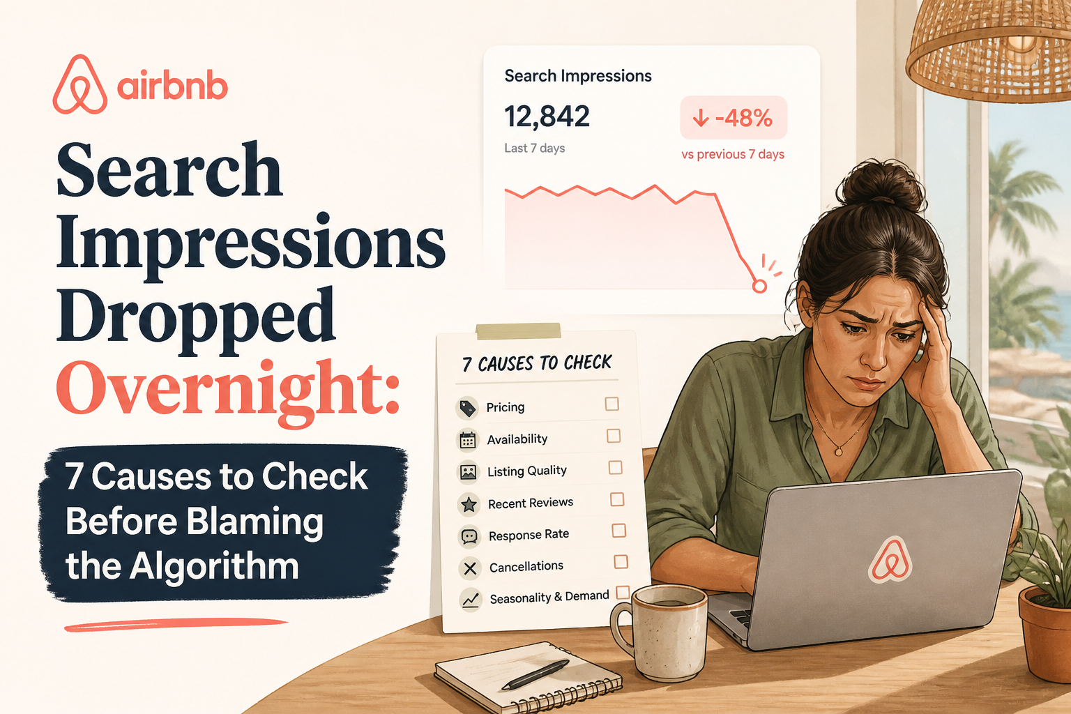 Airbnb Search Impressions Dropped Overnight: 7 Causes to Check Before Blaming the Algorithm