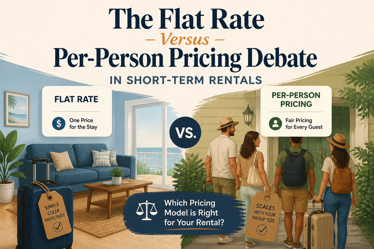 The Flat Rate Versus Per-Person Pricing Debate in Short-Term Rentals