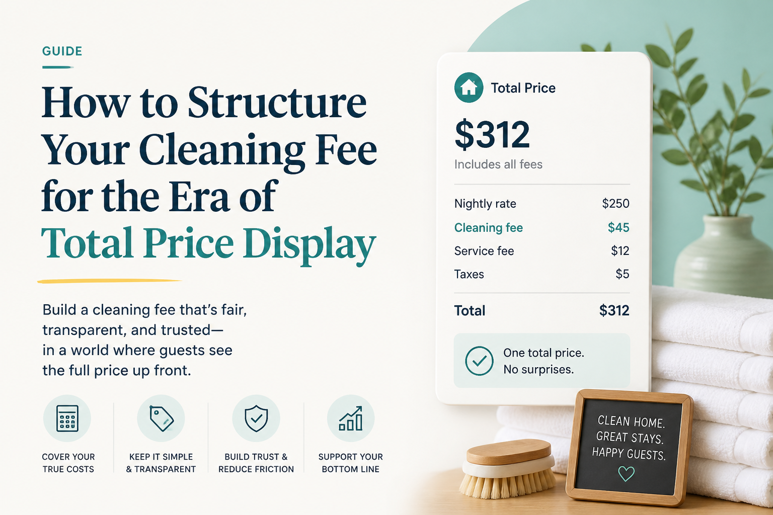 How to Structure Your Cleaning Fee for the Era of Total Price Display